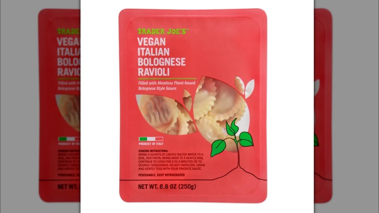 Trader Joe's Vegan Italian Bolognese Ravioli