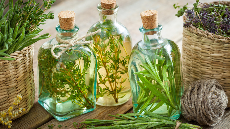 Herb infused oils