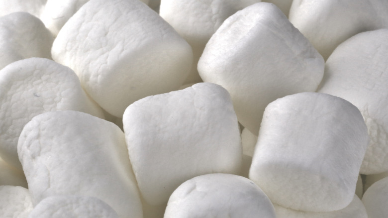 A batch of fluffy, white marshmallows