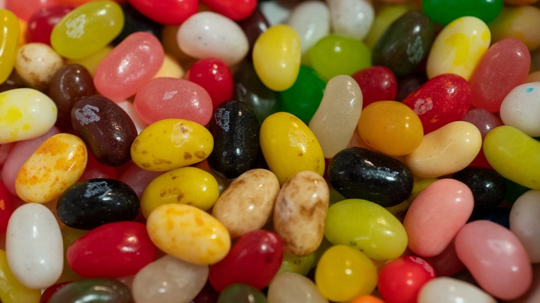 close up of jelly belly jelly beans