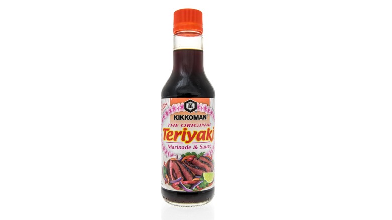 A bottle of Kikkoman Teriyaki