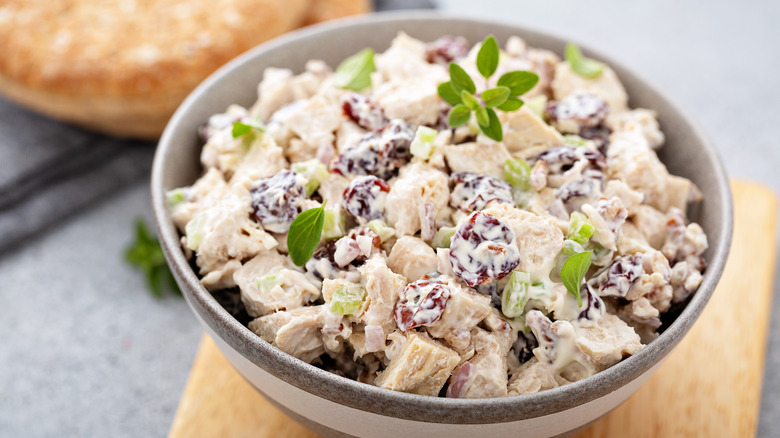 Turkey salad with cranberries