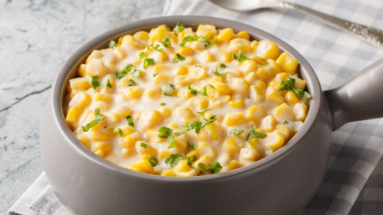 pot of creamed corn