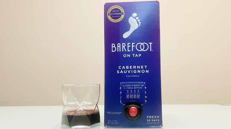 box of Barefoot Cabernet