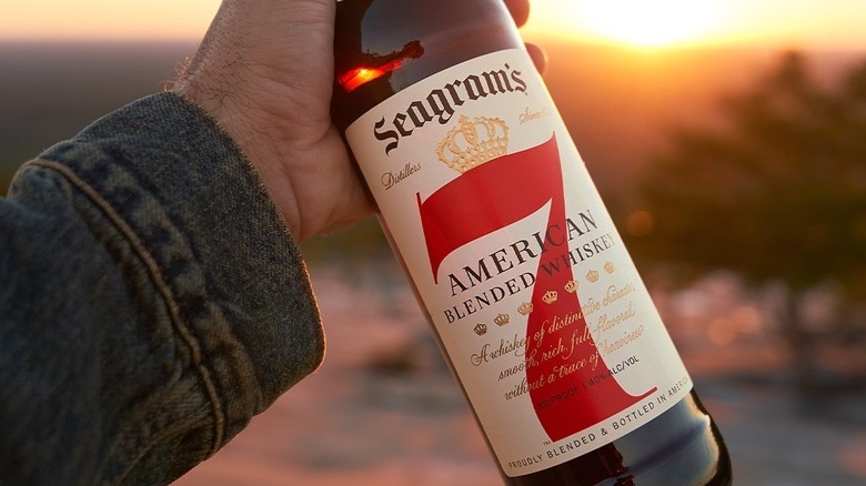bottle of Seagram's 7 Crown whiskey
