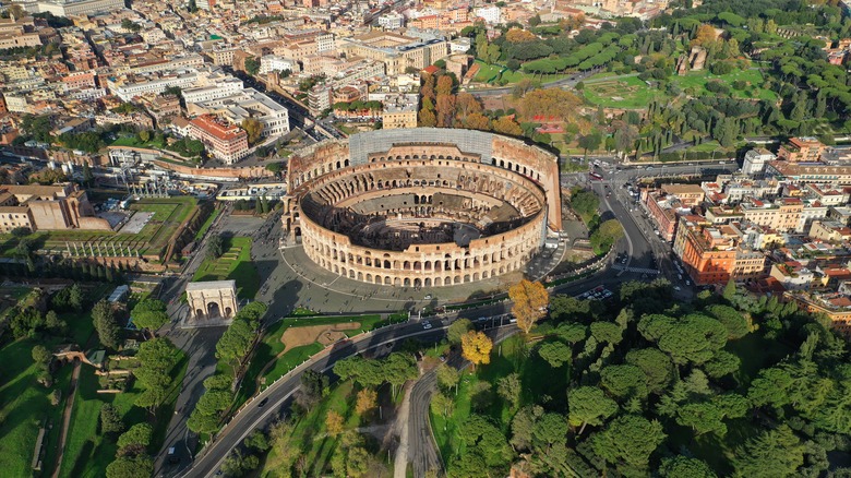 the Colosseum in Rome