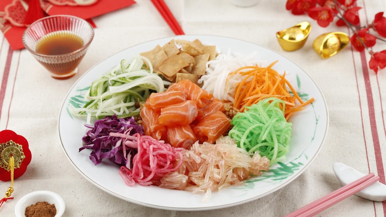 Yu Sheng Chinese New year platter