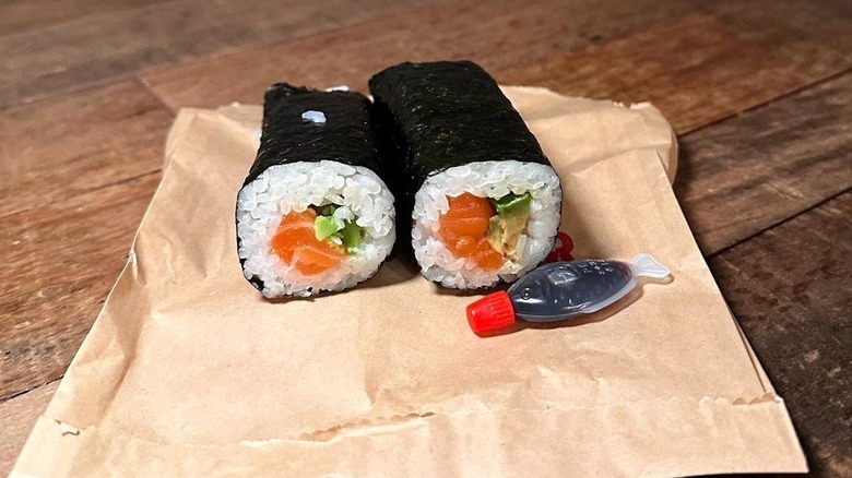 Australian salmon sushi roll