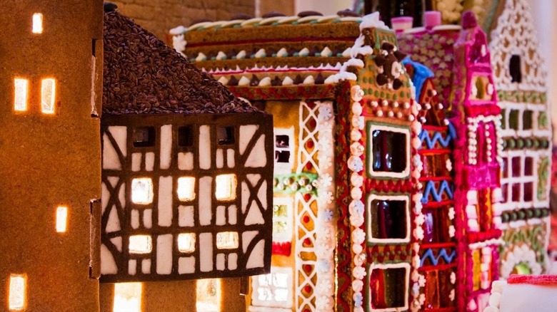 gingerbread towers and homes