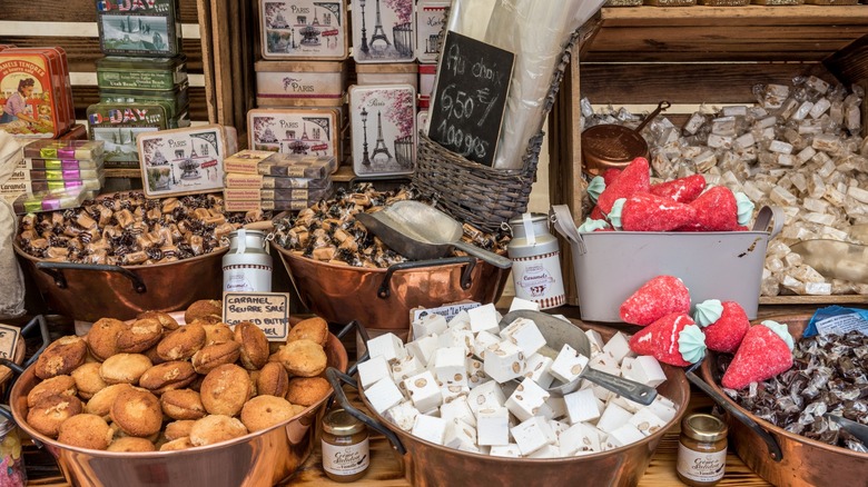 Nougat being sold in Paris