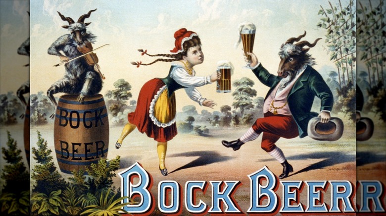 old advertisement for bock beer