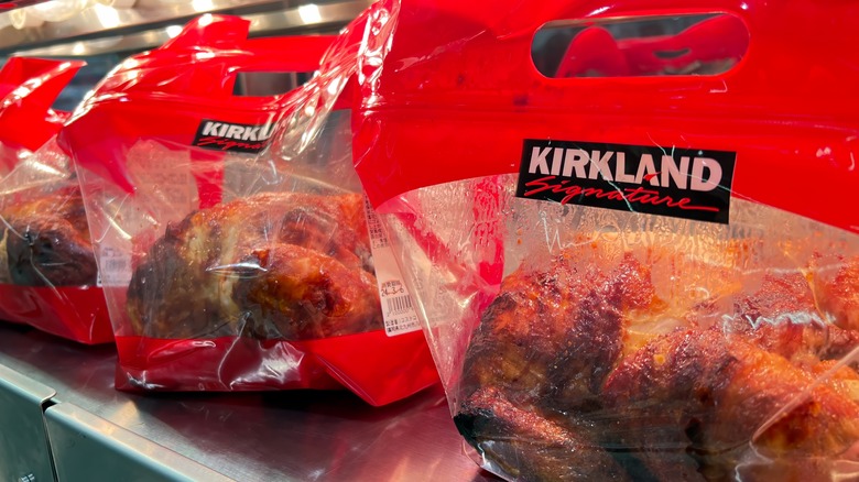 Bags of Costco's rotisserie chicken