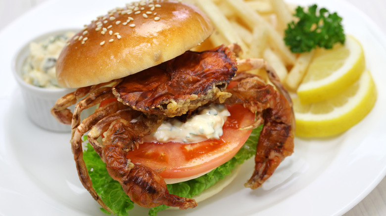 Soft shell crab sandwich