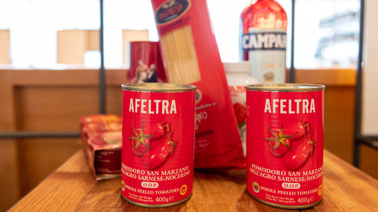 Canned San Marzano tomato sauce 