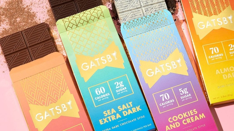 Bars of Gatsby Chocolates