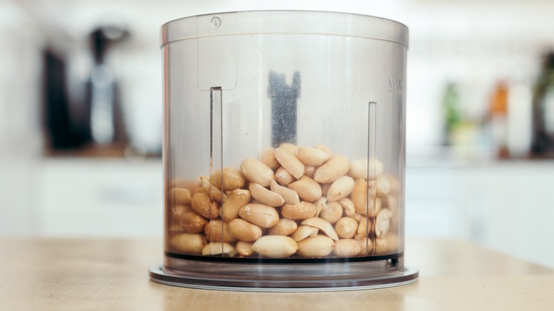 peanuts in food processor