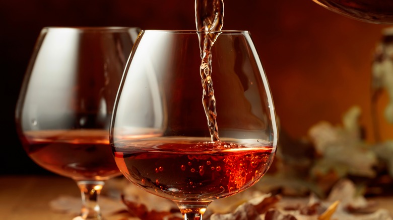snifters of cognac