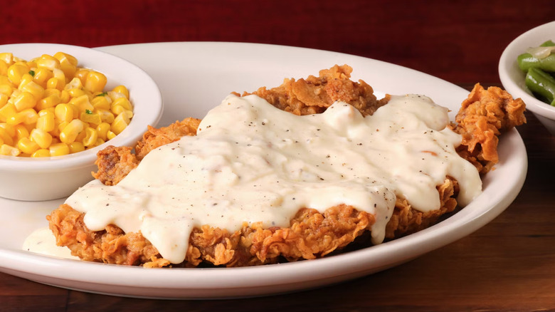 Chicken fried steak and gravy