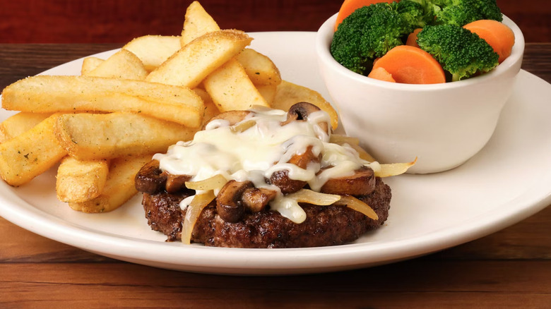 Chop steak with fries