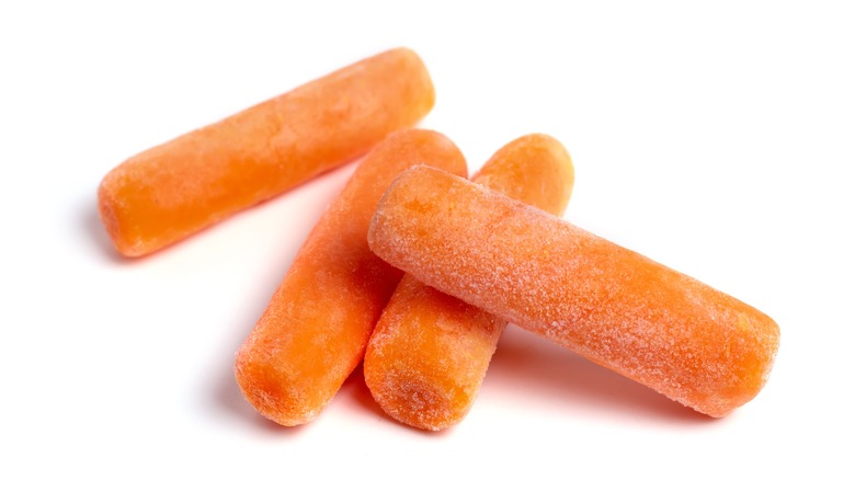 Baby carrots with white blush