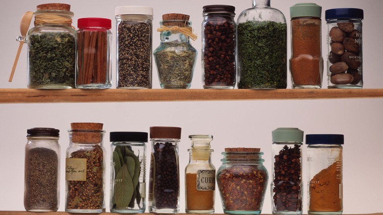 Various spices and seasonings