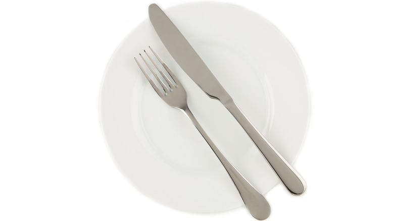 silverware signal for completed meal