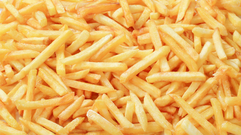 French fries in a pile