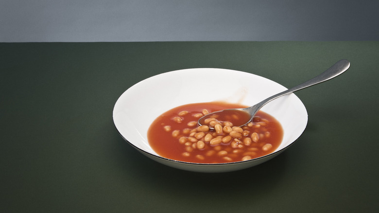 bowl of soup with spoon