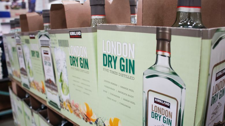 boxes of london dry gin