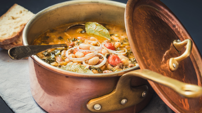 Ribollita soup with old bread