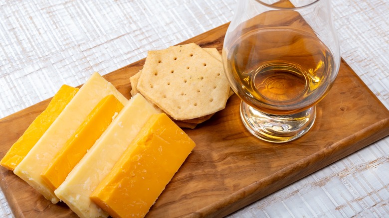 whiskey and cheese