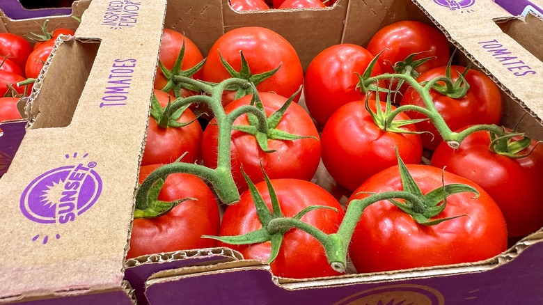 Box of Costco tomatoes