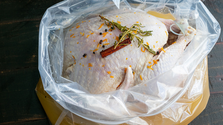 wet brining a turkey in a bag