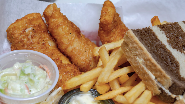 Fish and chips basket
