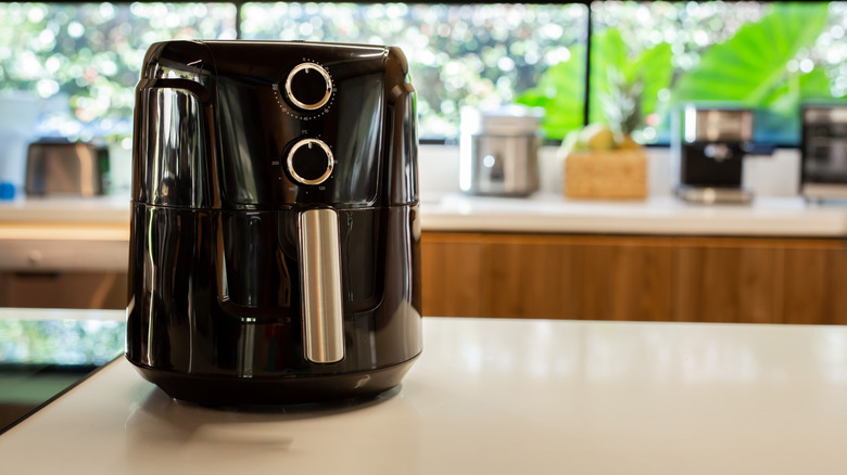 An air fryer on a counter