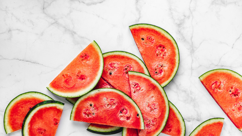 Slices of watermelon