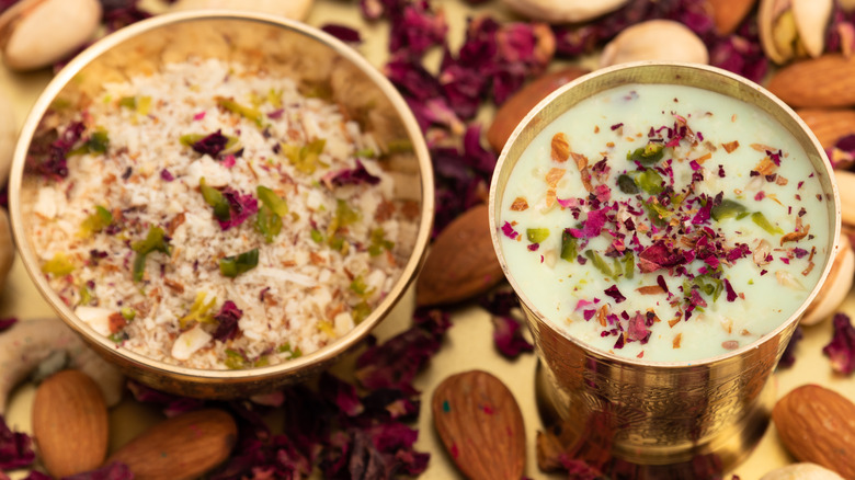 Thandai with Indian ingredients