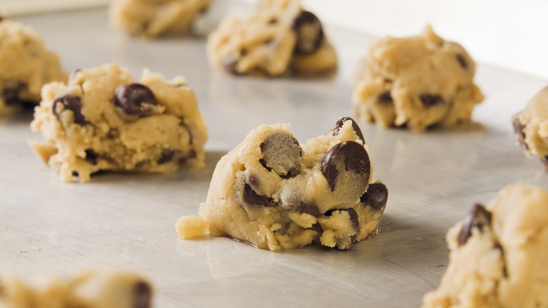 unbaked cookie dough