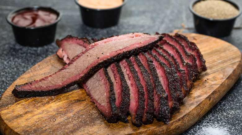 Sliced brisket