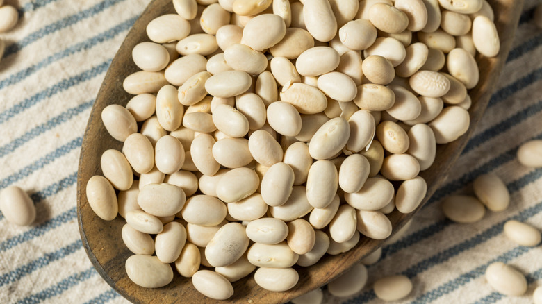 Dry white navy beans