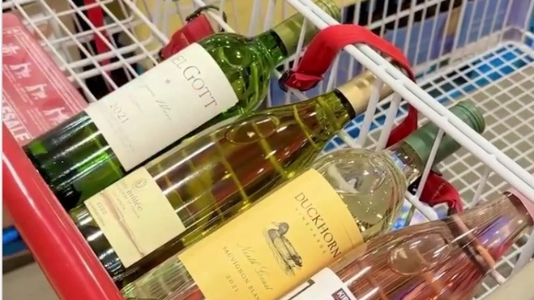 Costco shopping cart wine hack