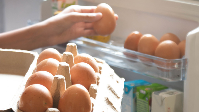 eggs in fridge