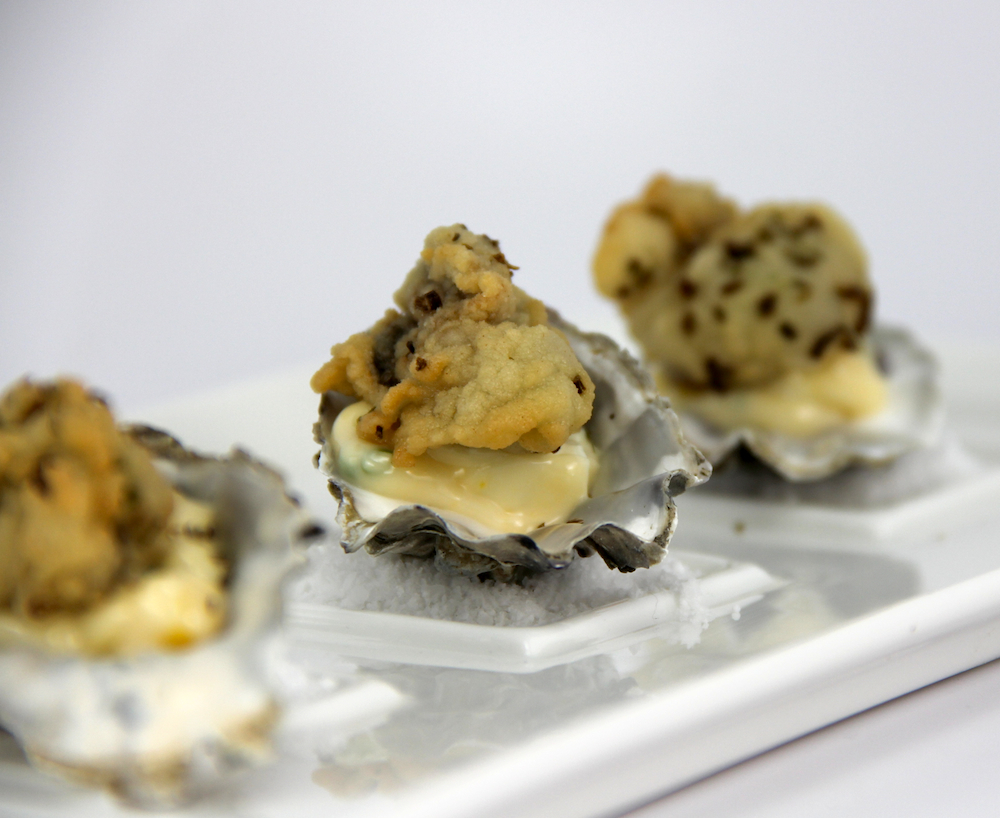 Fried Oysters with Holiday Tartar Sauce 