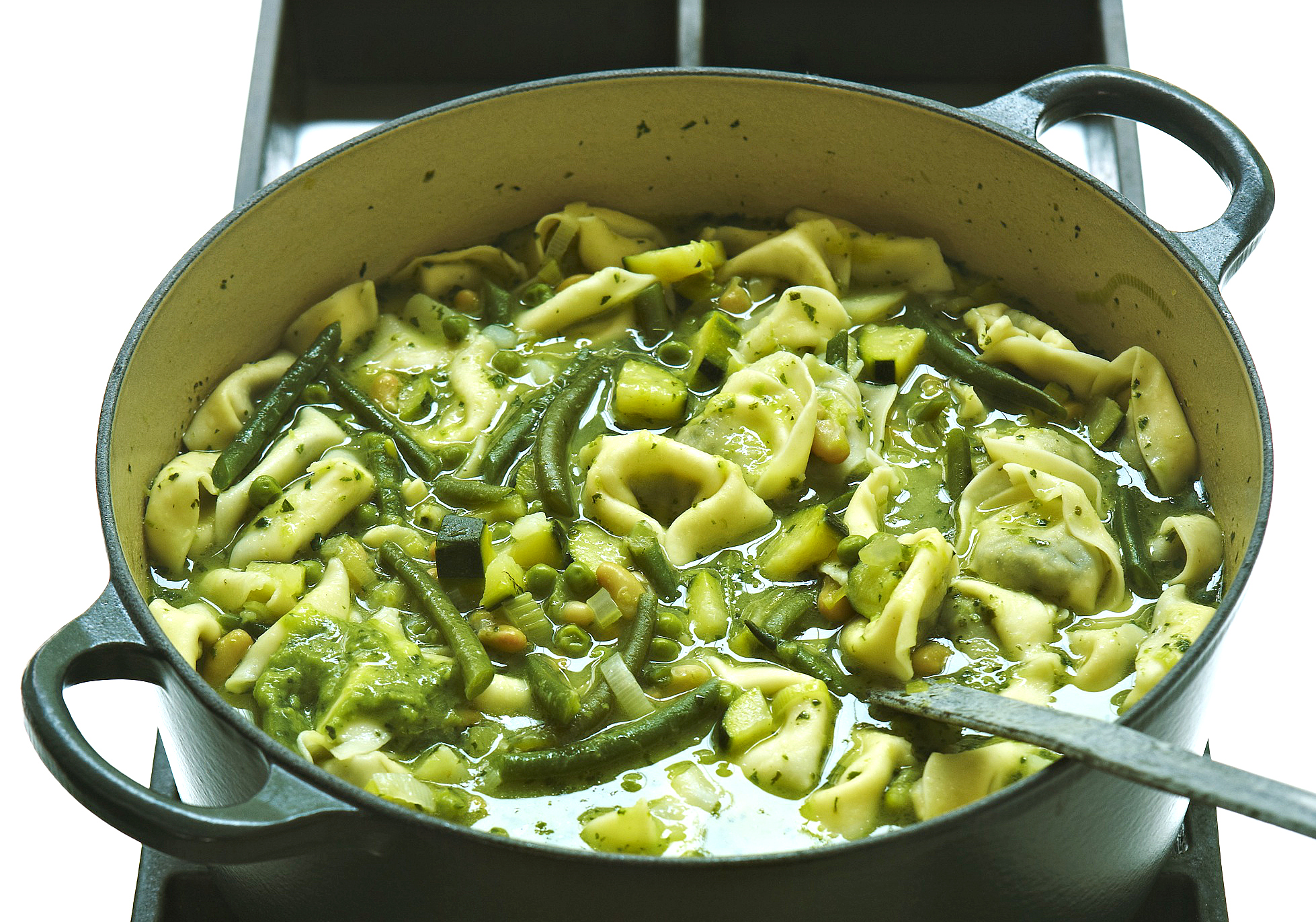 Go Green: Tomato-Free Tortelloni Minestrone Recipe - Food Republic