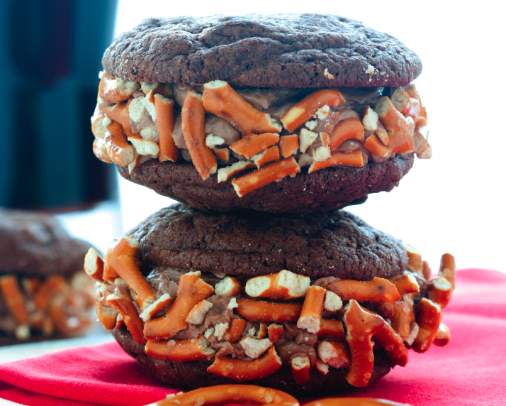 chocolate stout ice cream sandwich