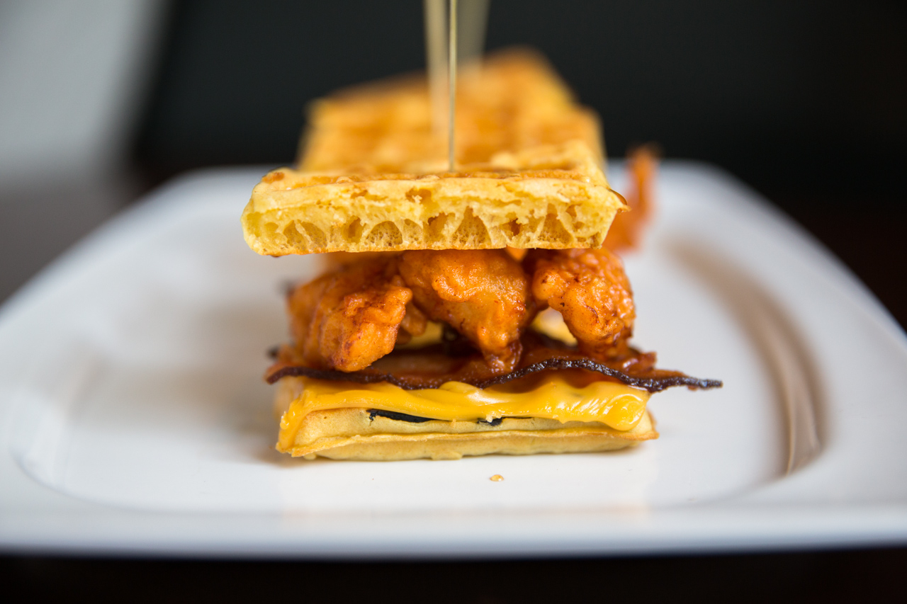 chicken and waffle sliders