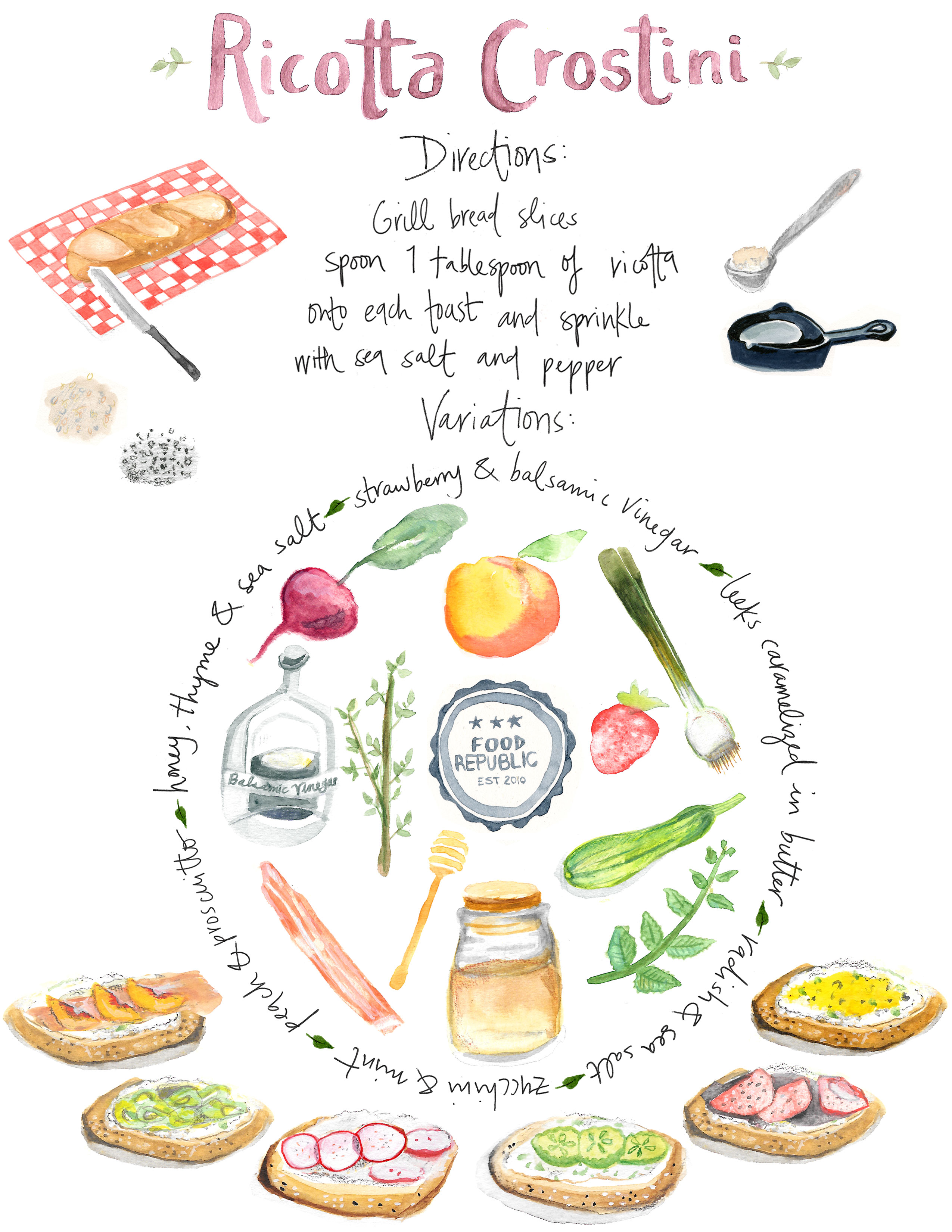 Illustrated Guide: How To Make A Ricotta Crostini, Plus 5 Essential ...