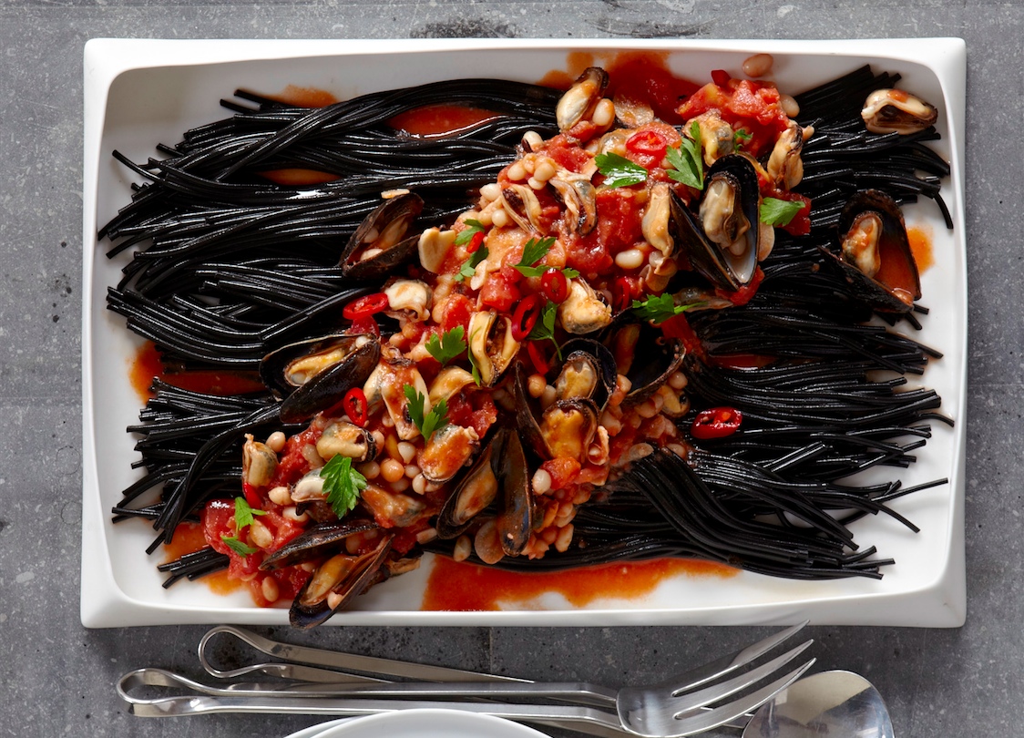 Black Pasta With Mussels Recipe - Food Republic