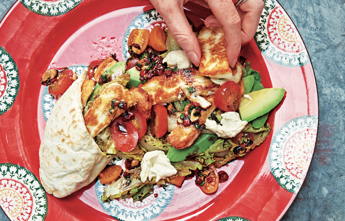 Solid Salads: Fried Halloumi And Avocado Salad - Food Republic