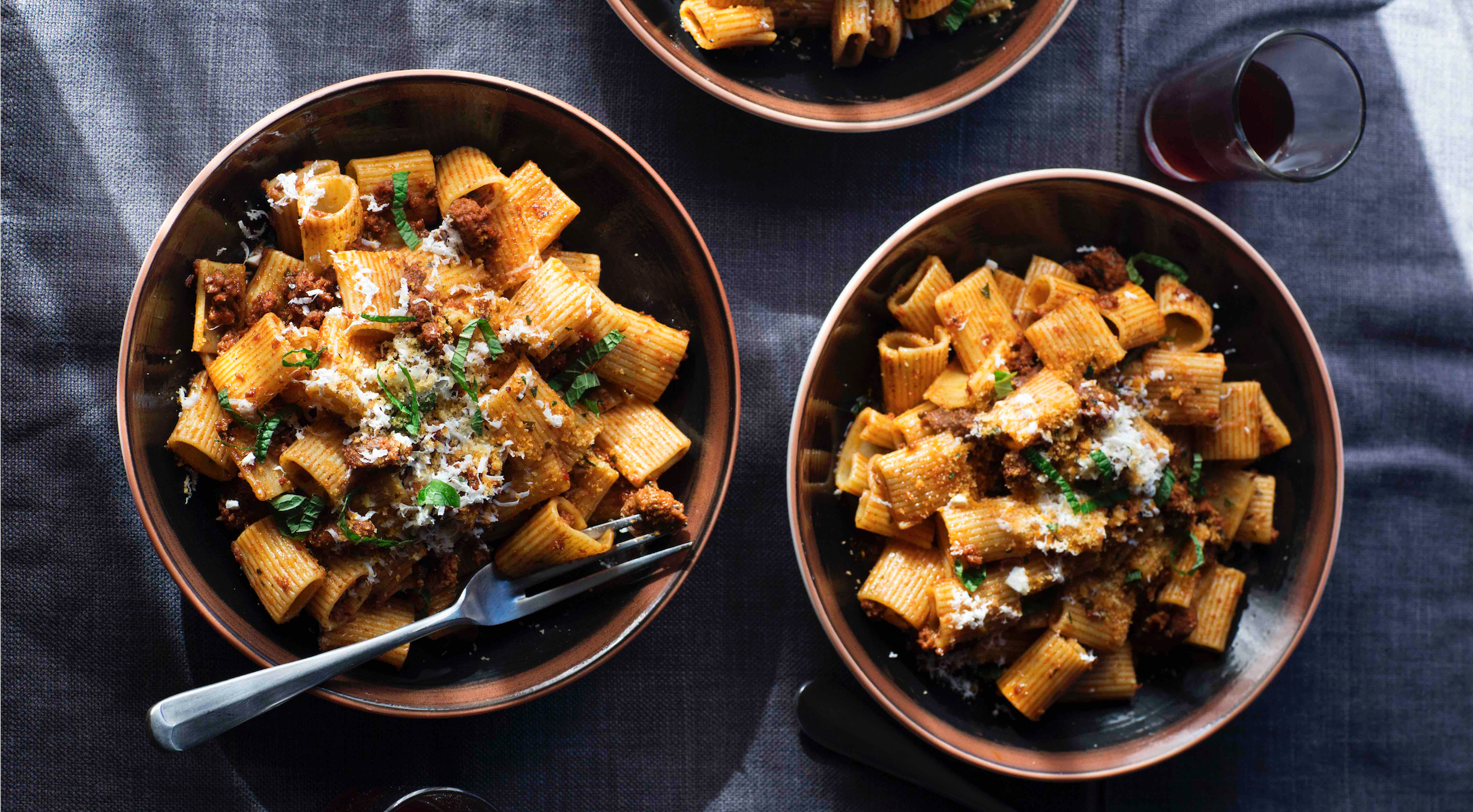 How To Make Rigatoni With Merguez, Ricotta Salata And Breadcrumbs